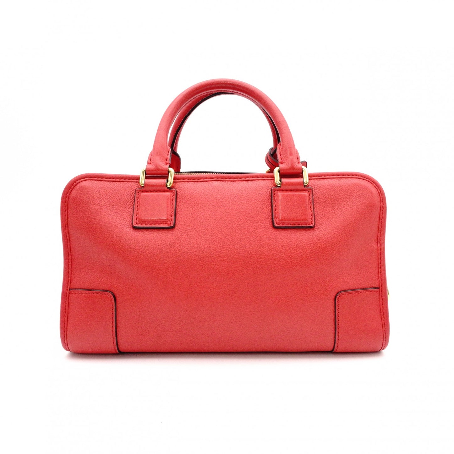 LOEWE Amazonas Handbag, Leather, Red, Anagram, Gold Hardware