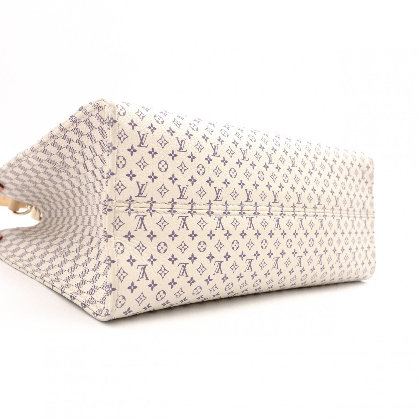 LOUIS VUITTON OTG PM On-the-Go Handbag, Leather, White, 2-Way Crossbody