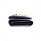 SAINT LAURENT Tiny Wallet Origami Cassandra Tri-fold Wallet, Leather, Black with Gold Hardware