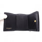 SAINT LAURENT Tiny Wallet Origami Cassandra Tri-fold Wallet, Leather, Black with Gold Hardware