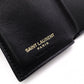 SAINT LAURENT Tiny Wallet Origami Cassandra Tri-fold Wallet, Leather, Black with Gold Hardware