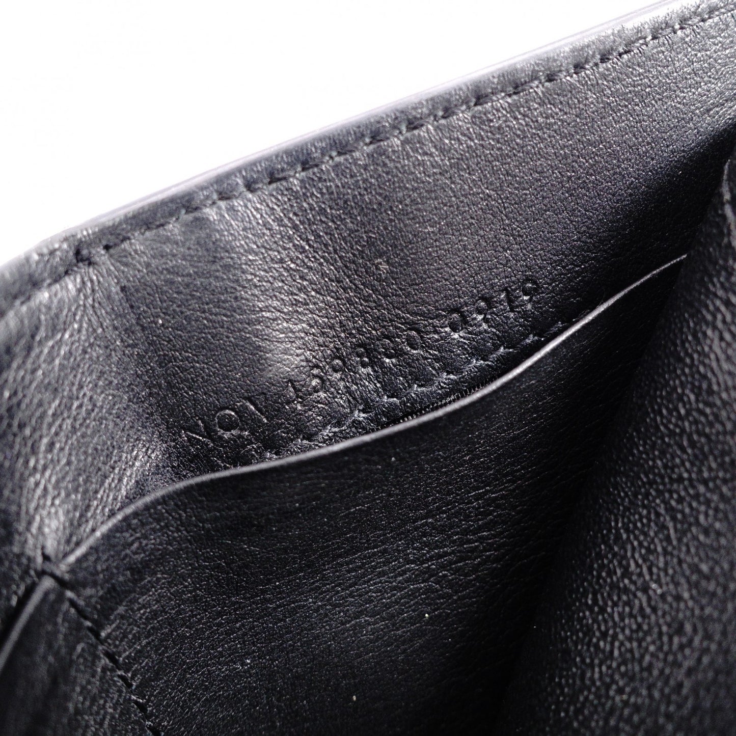 SAINT LAURENT Tiny Wallet Origami Cassandra Tri-fold Wallet, Leather, Black with Gold Hardware