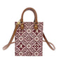 LOUIS VUITTON Petite Sac Plat Monogram Jacquard Handbag 2-Way Shoulder Bag Bordeaux × Brown 7-12-363