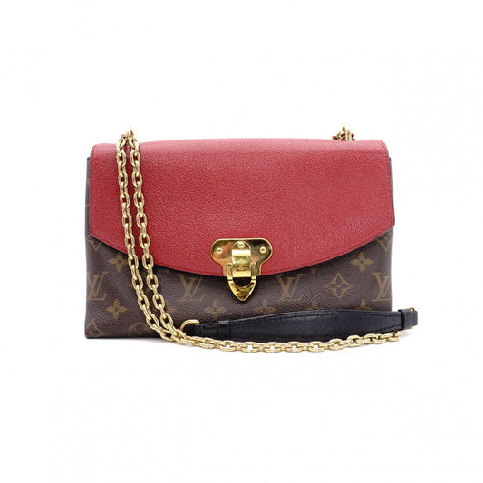 LOUIS VUITTON Samprace Monogram Canvas Shoulder Bag, PVC/Leather, Brown