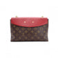 LOUIS VUITTON Samprace Monogram Canvas Shoulder Bag, PVC/Leather, Brown
