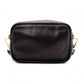 PRADA Ribbon Shoulder Bag, Leather, Black and Red with Gold Hardware