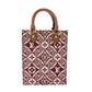 LOUIS VUITTON Petite Sac Plat Monogram Jacquard Handbag 2-Way Shoulder Bag Bordeaux × Brown 7-12-363