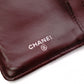 CHANEL Lambskin Matelassé Long Wallet, Leather, Black, Silver Hardware, CC Logo