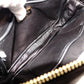 PRADA Ribbon Shoulder Bag, Leather, Black and Red with Gold Hardware