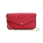 LOUIS VUITTON Pochette Félicie Monogram Anplant Shoulder Bag, Leather, Red