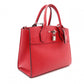 LOUIS VUITTON City Steamer PM Handbag, Leather, Red, 2-Way Shoulder Bag