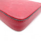 LOUIS VUITTON Pochette Félicie Monogram Anplant Shoulder Bag, Leather, Red
