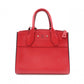 LOUIS VUITTON City Steamer PM Handbag, Leather, Red, 2-Way Shoulder Bag