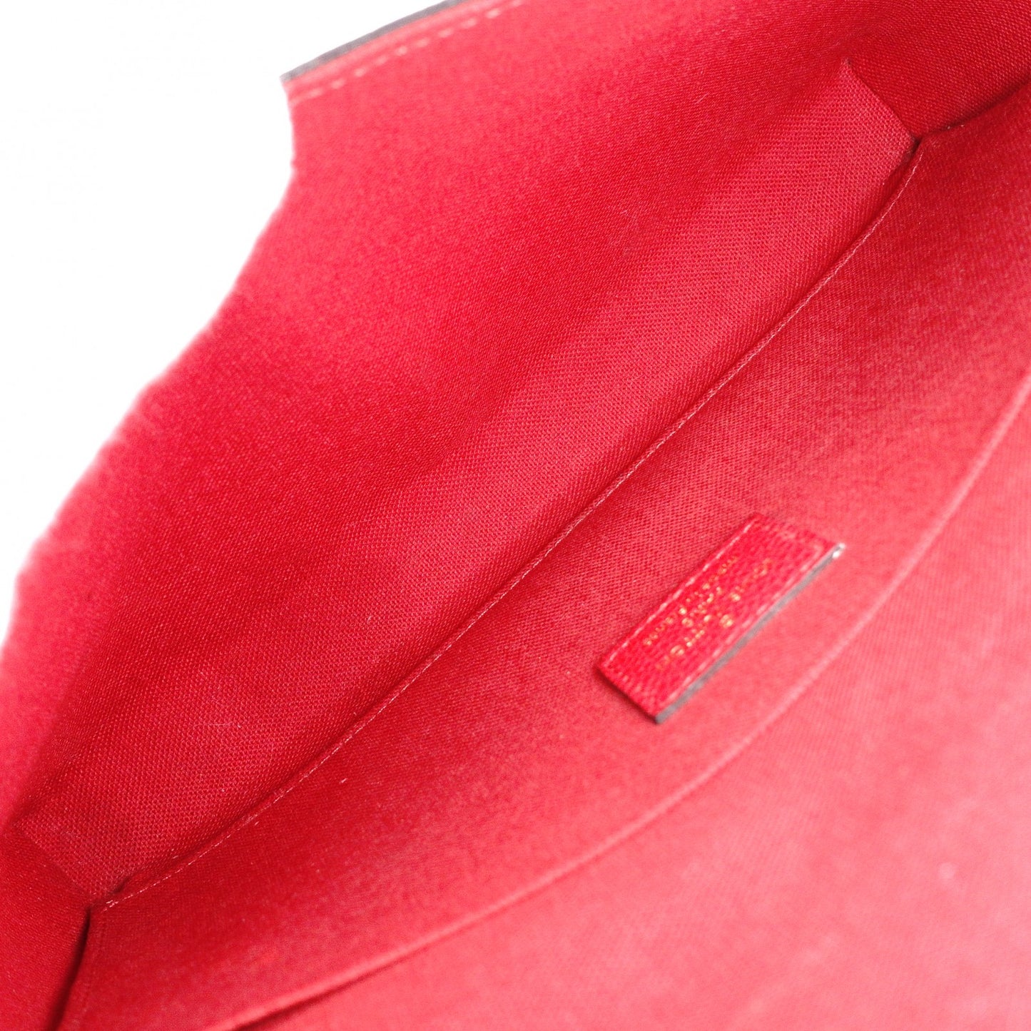 LOUIS VUITTON Pochette Félicie Monogram Anplant Shoulder Bag, Leather, Red