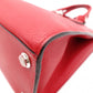 LOUIS VUITTON City Steamer PM Handbag, Leather, Red, 2-Way Shoulder Bag
