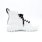 LOUIS VUITTON LV Squad Line High-Top Sneakers EU 37 Women's White × Black Leather 7-11-116