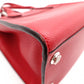 LOUIS VUITTON City Steamer PM Handbag, Leather, Red, 2-Way Shoulder Bag