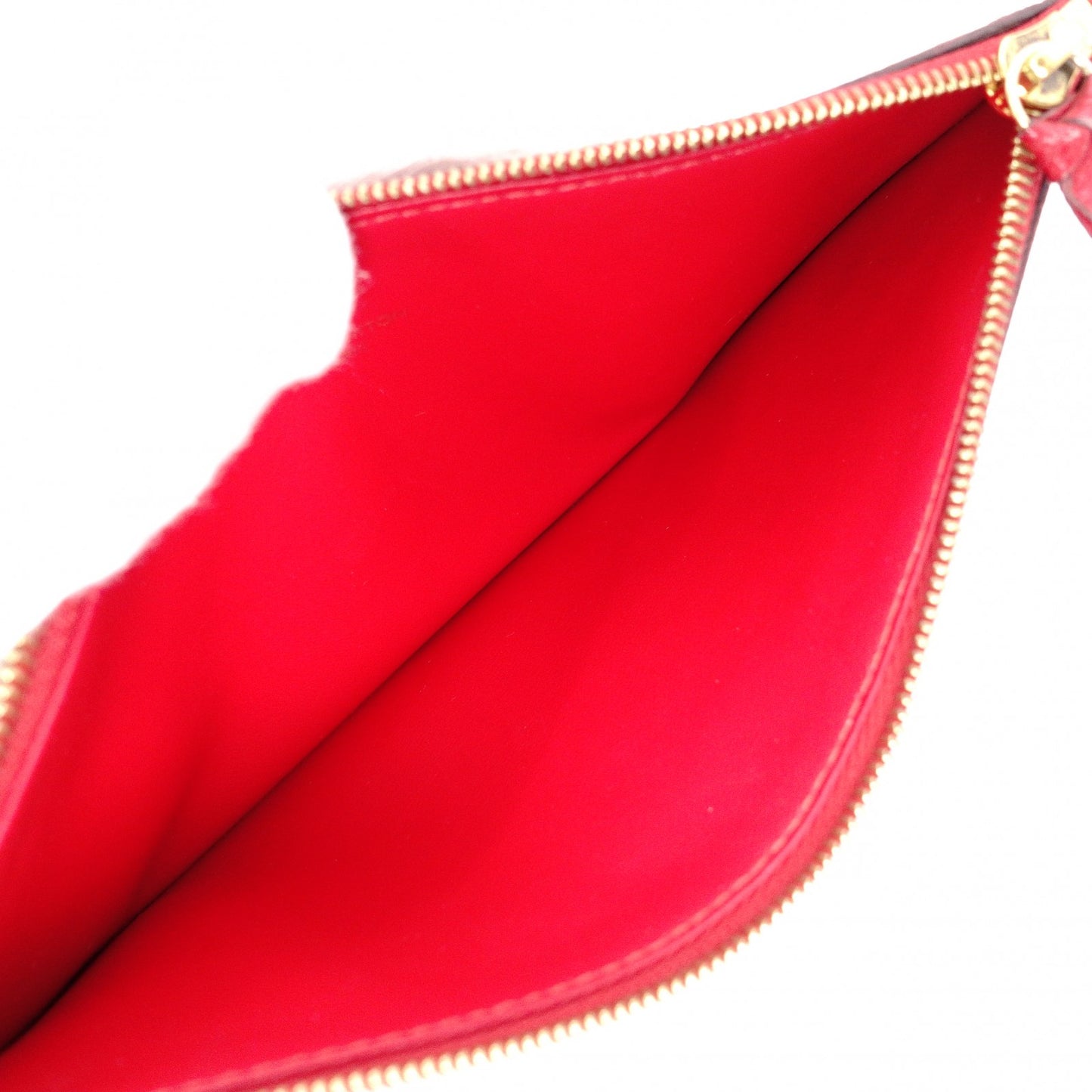 LOUIS VUITTON Pochette Félicie Monogram Anplant Shoulder Bag, Leather, Red