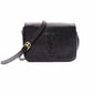 YVES SAINT LAURENT YSL Logo Stitch Cassandra Logo Shoulder Bag, Leather, Black