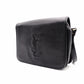 YVES SAINT LAURENT YSL Logo Stitch Cassandra Logo Shoulder Bag, Leather, Black
