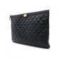 CHANEL Caviar Skin Boy Chanel Clutch Bag, Leather with Gold Hardware