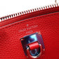 LOUIS VUITTON City Steamer PM Handbag, Leather, Red, 2-Way Shoulder Bag
