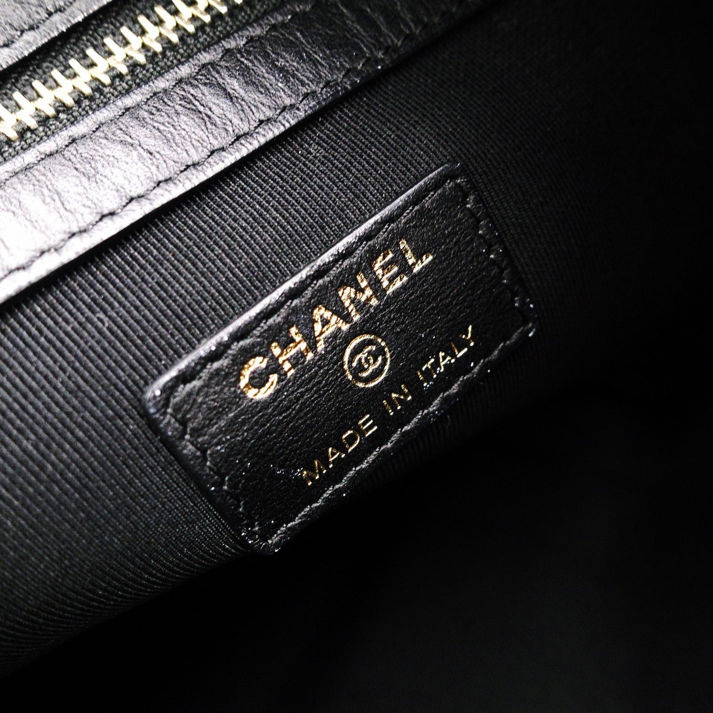 CHANEL Caviar Skin Boy Chanel Clutch Bag, Leather with Gold Hardware