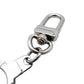 LOUIS VUITTON Bag Charm Key Ring Plate Silver Damier 7-12-253