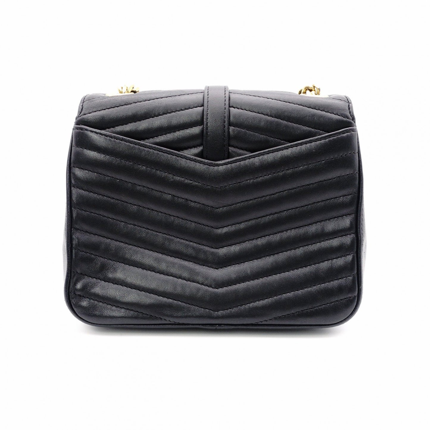 SAINT LAURENT Chain Shoulder Bag, Sulpis Shoulder Bag, Leather, Black