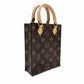 LOUIS VUITTON Petite Sac Plat Monogram Canvas M81295 2-Way Crossbody Shoulder Bag 7-12-650