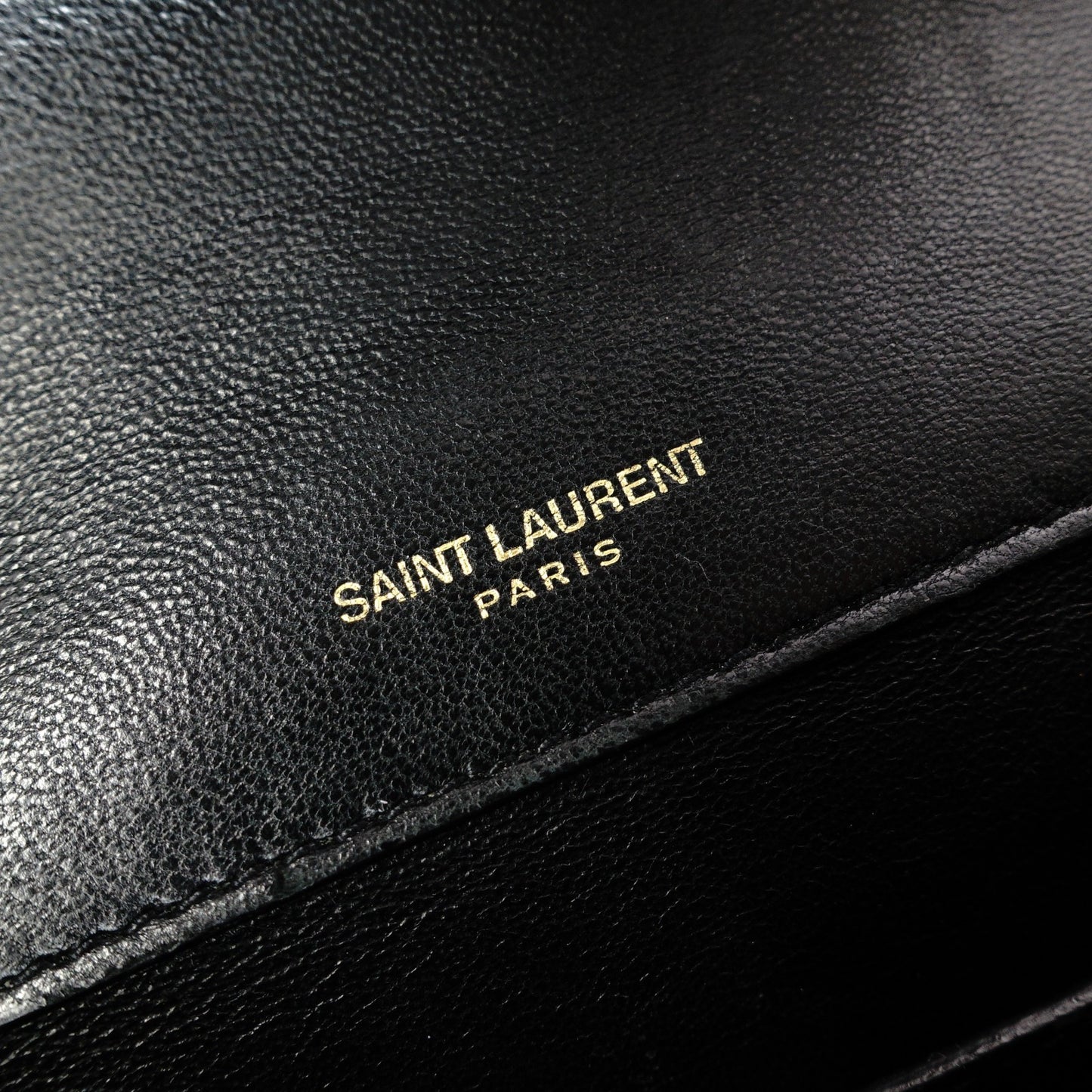 SAINT LAURENT Chain Shoulder Bag, Sulpis Shoulder Bag, Leather, Black