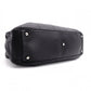 CHANEL Lambskin Chocolate Bar Mini Boston Shoulder Bag, Leather, Black, Silver Hardware