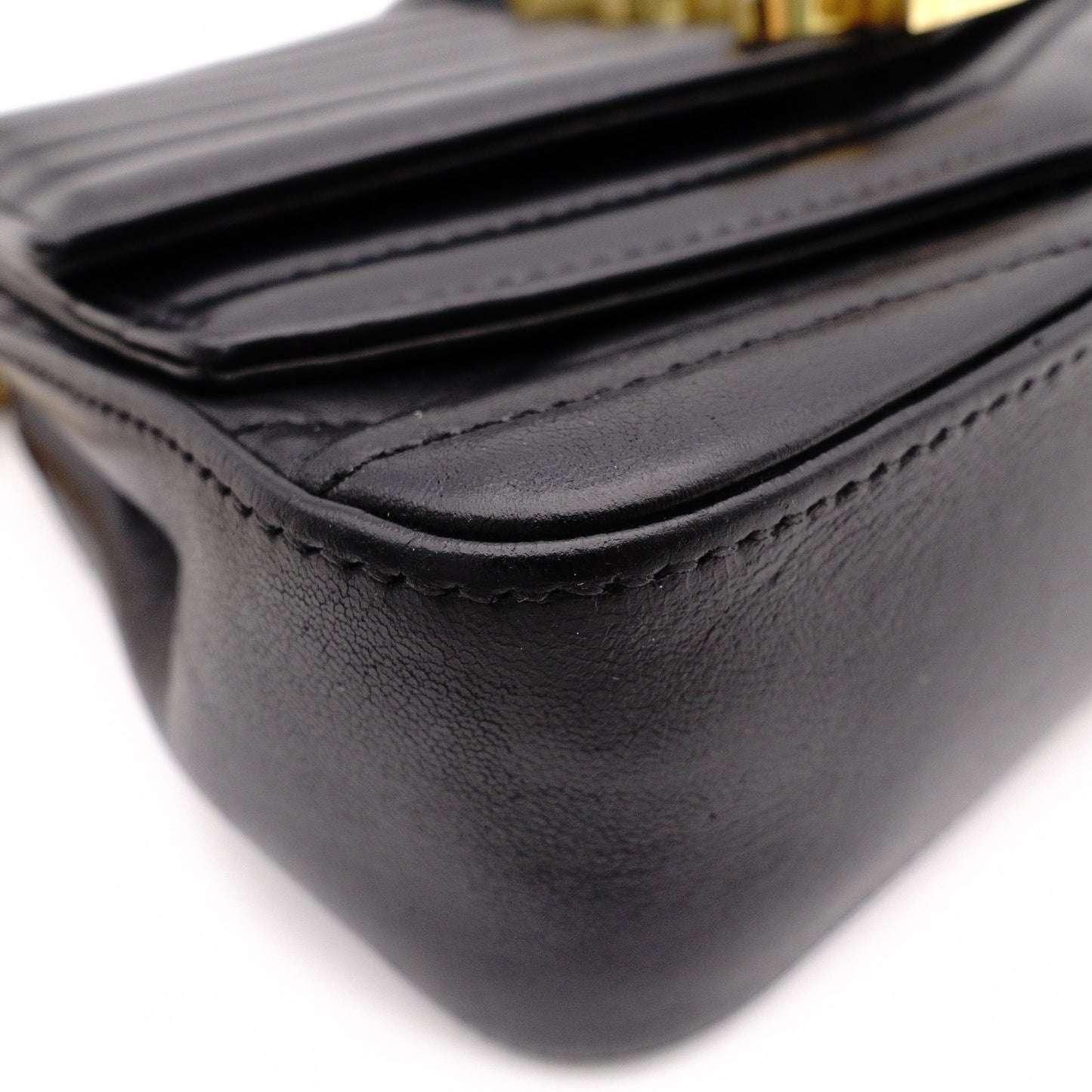 SAINT LAURENT Chain Shoulder Bag, Sulpis Shoulder Bag, Leather, Black