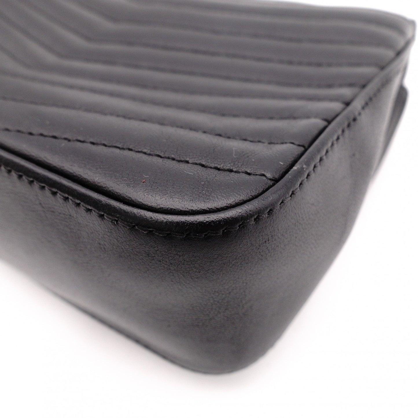 SAINT LAURENT Chain Shoulder Bag, Sulpis Shoulder Bag, Leather, Black