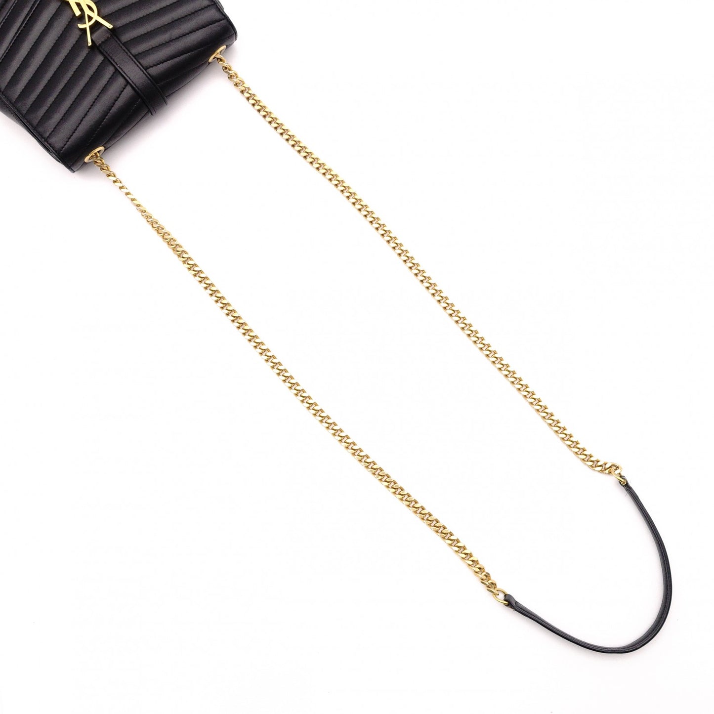 SAINT LAURENT Chain Shoulder Bag, Sulpis Shoulder Bag, Leather, Black