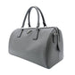 PRADA Galleria Handbag Gray Saffiano Leather Boston Leather 2-Way Silver Hardware