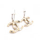 CHANEL Earrings: Metal, Rhinestones, Faux Pearls, CC Logo, Coco Logo