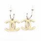 CHANEL Earrings: Metal, Rhinestones, Faux Pearls, CC Logo, Coco Logo