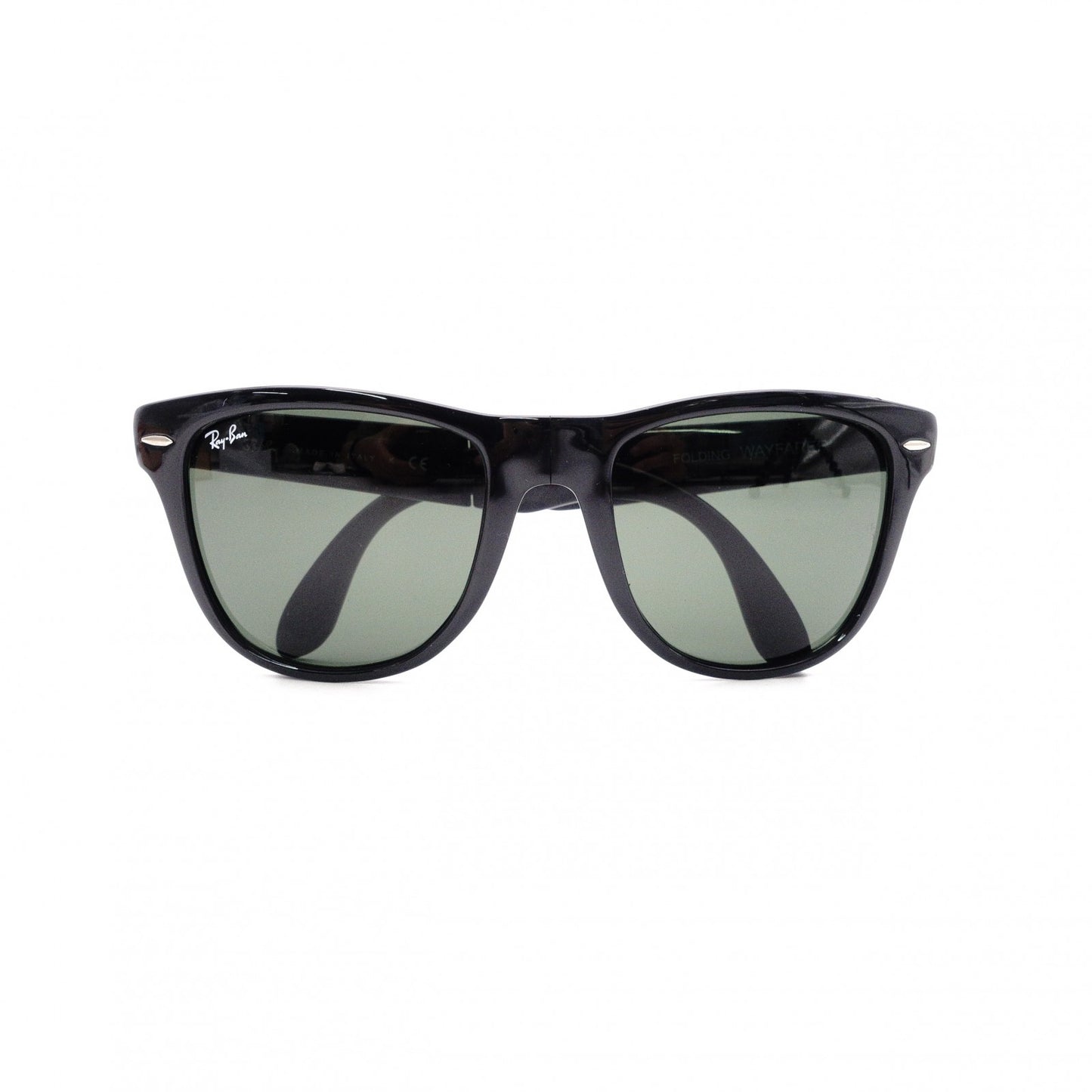 Ray-Ban Wayfarer RB4105 Sunglasses, Plastic, Black, Unisex, Foldable