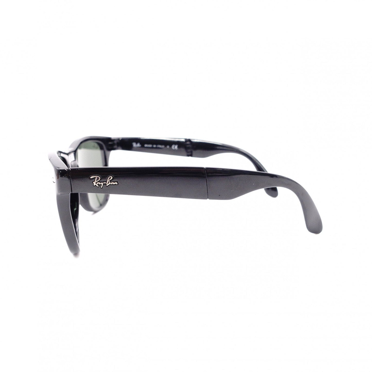 Ray-Ban Wayfarer RB4105 Sunglasses, Plastic, Black, Unisex, Foldable
