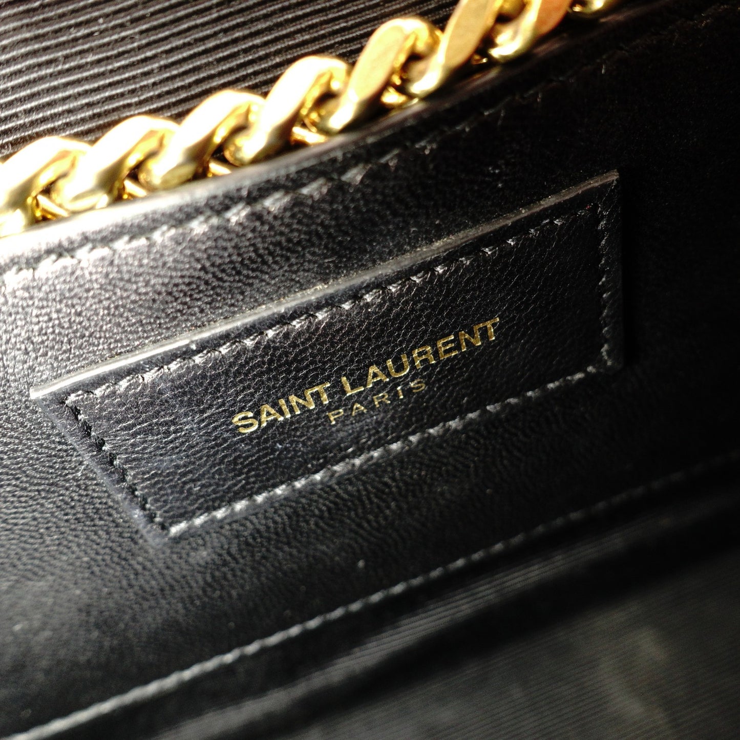 SAINT LAURENT Chain Shoulder Bag, Kate Shoulder Bag, Leather, Pink