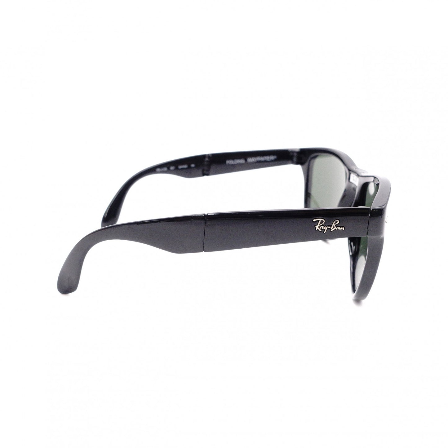 Ray-Ban Wayfarer RB4105 Sunglasses, Plastic, Black, Unisex, Foldable