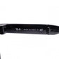Ray-Ban Wayfarer RB4105 Sunglasses, Plastic, Black, Unisex, Foldable