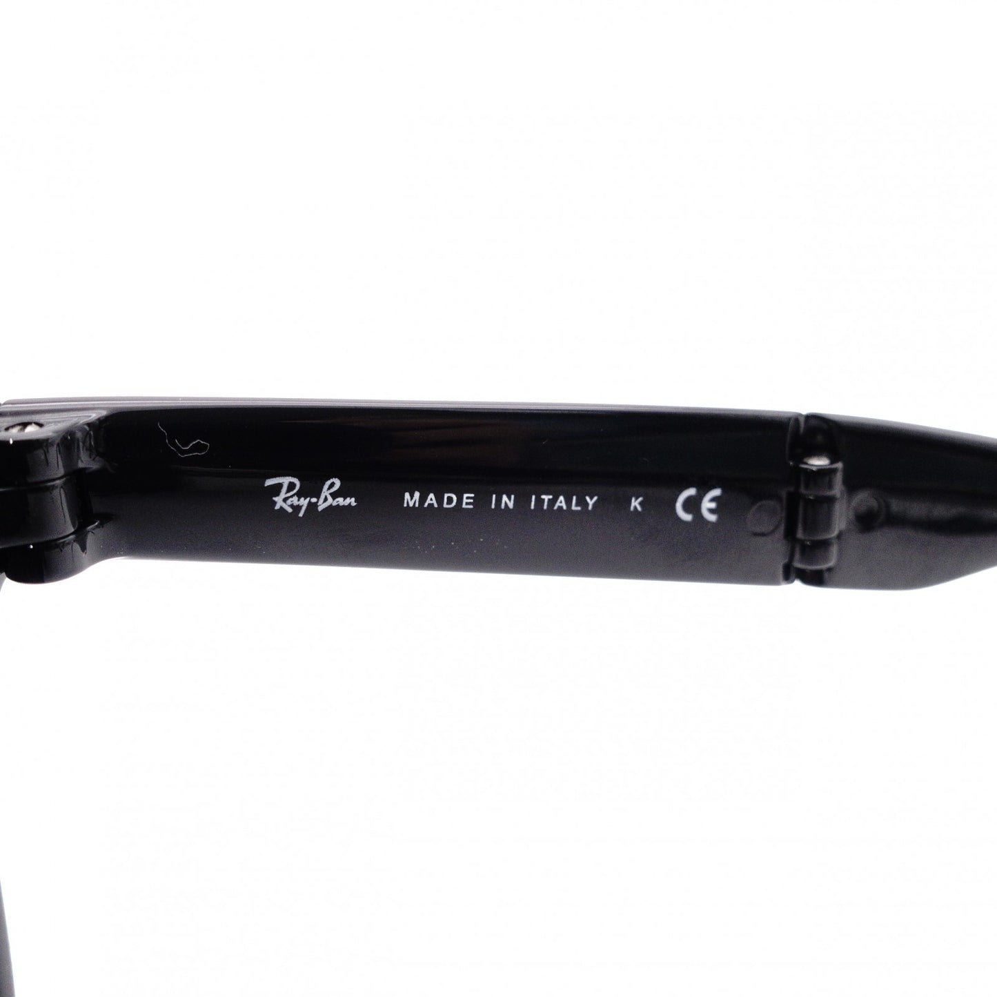 Ray-Ban Wayfarer RB4105 Sunglasses, Plastic, Black, Unisex, Foldable