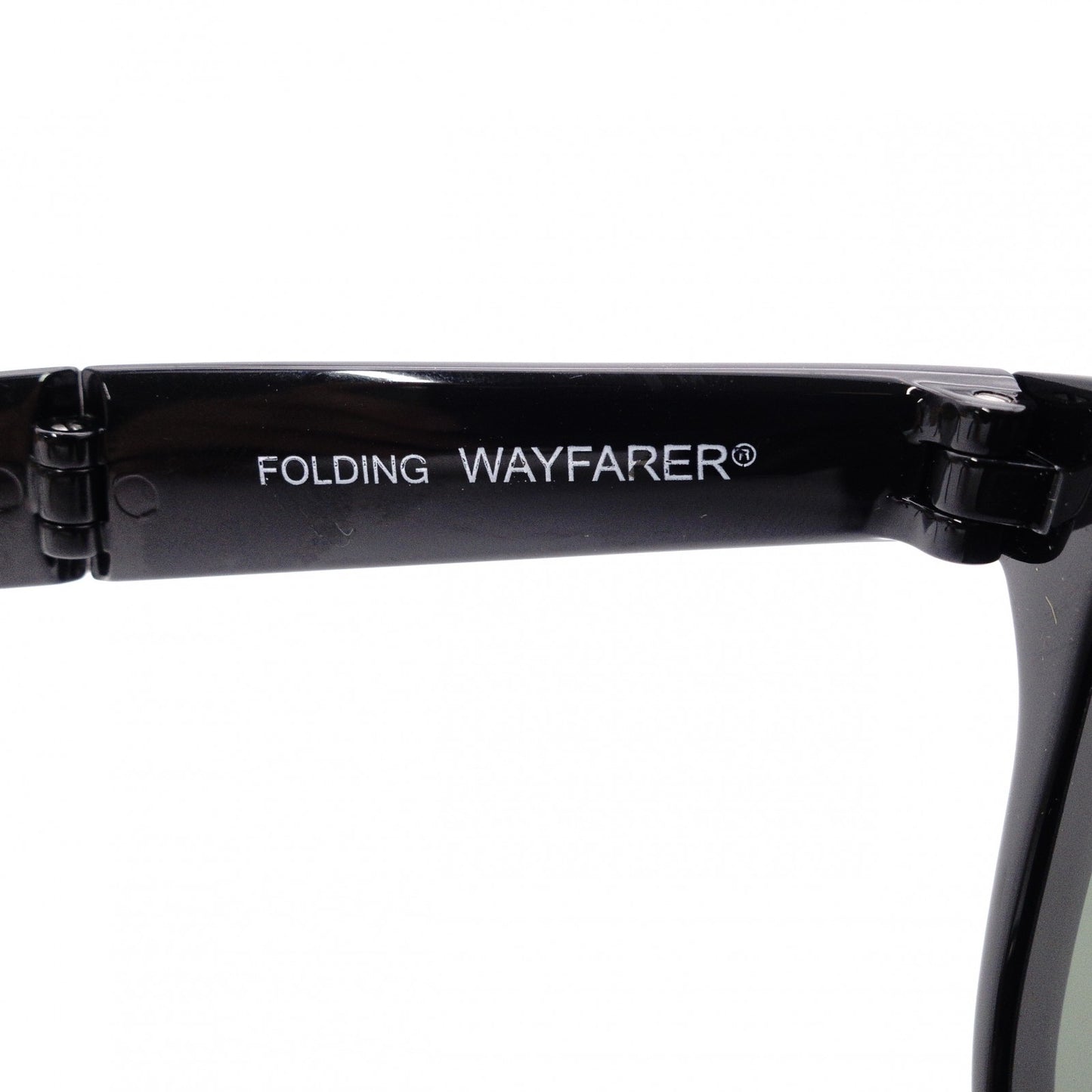 Ray-Ban Wayfarer RB4105 Sunglasses, Plastic, Black, Unisex, Foldable
