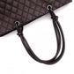 CHANEL Cambon Line Tote Bag with CC Logo, Brown with Silver Hardware, Women's
