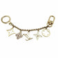 LOUIS VUITTON Bag Charm Key Ring M65111 Logo Gold LV 7-11-481