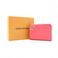 LOUIS VUITTON Lisa Monogram Empreinte Bifold Wallet, Leather, Pink with Gold Hardware