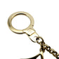 LOUIS VUITTON Bag Charm Key Ring M65111 Logo Gold LV 7-11-481