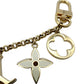 LOUIS VUITTON Bag Charm Key Ring M65111 Logo Gold LV 7-11-481